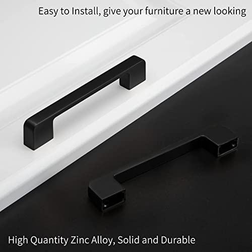 Rergy Champagne Bronze Cabinet Pulls, 10 Pack Champagne Bronze Cabinet Handles, 6.25" Screw Spacing Kitchen Cabinet Handles, 6-1/4inch(160mm) Center to Center Bathroom Cabient Hardware