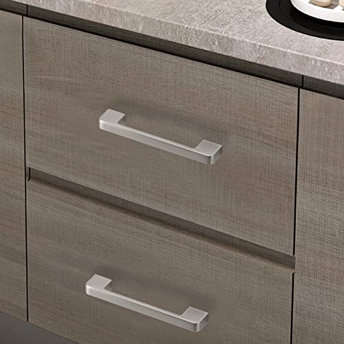 Rergy Champagne Bronze Cabinet Pulls, 10 Pack Champagne Bronze Cabinet Handles, 6.25" Screw Spacing Kitchen Cabinet Handles, 6-1/4inch(160mm) Center to Center Bathroom Cabient Hardware
