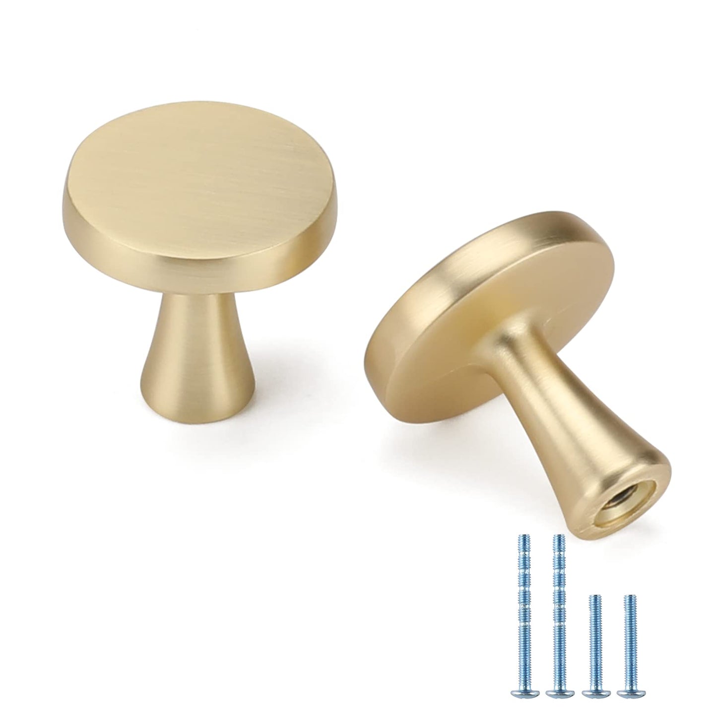 Rergy Champagne Bronze Cabinet Pulls, 10 Pack Champagne Bronze Cabinet Handles, 6.25" Screw Spacing Kitchen Cabinet Handles, 6-1/4inch(160mm) Center to Center Bathroom Cabient Hardware