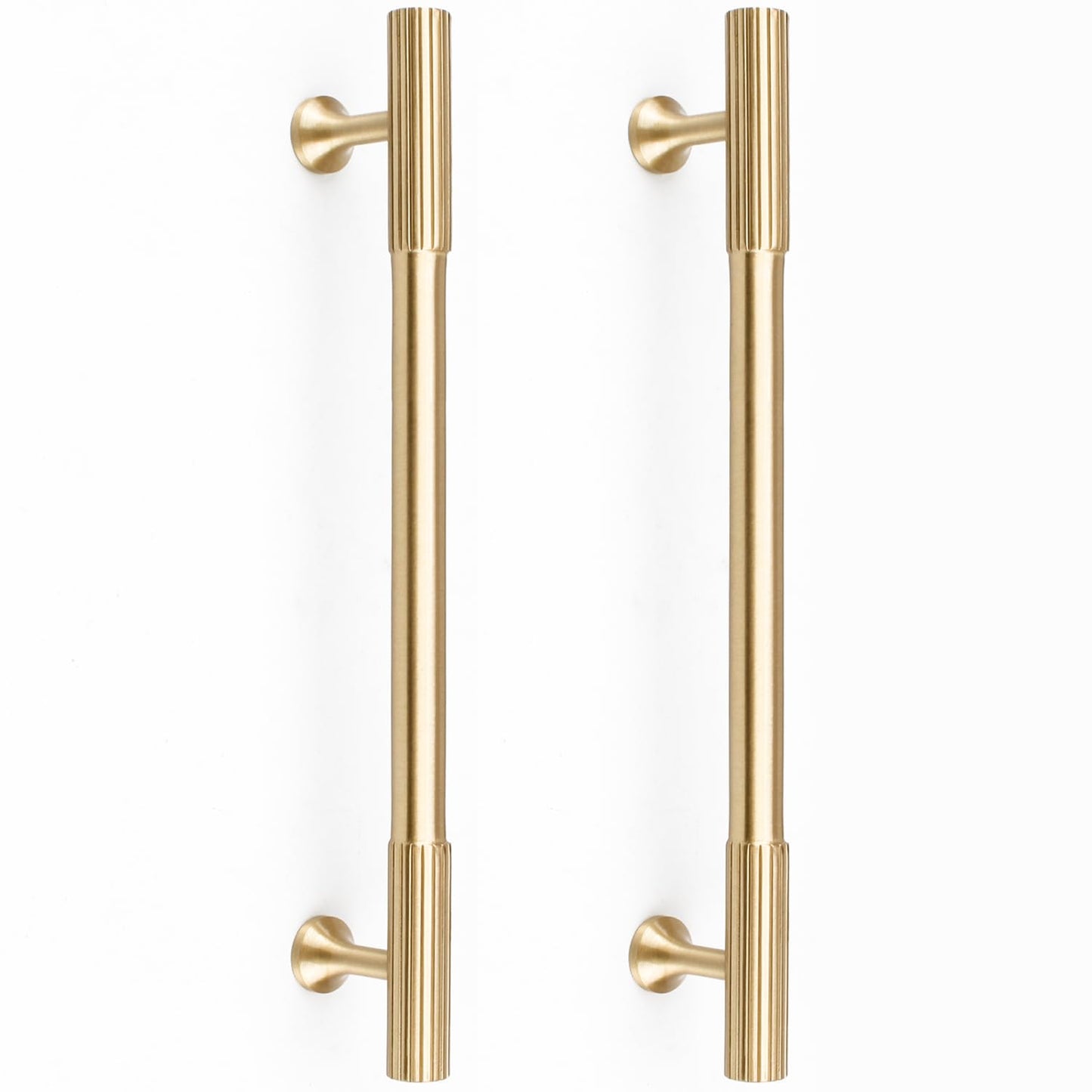 RZDEAL 4pcs Solid Brass Cabinet Knobs Pulls Cabinet Drawer Dresser Gold Knobs Modern Handles Knobs(1"x1"/25mmx25mm),Brushed Brass Finish
