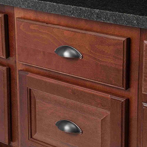 Amerock BP53010CZ Champagne Bronze Cabinet Cup Pull | 3 inch (76mm) Center-to-Center Cabinet Hardware | Cup Pulls | Furniture Hardware | Drawer Pull