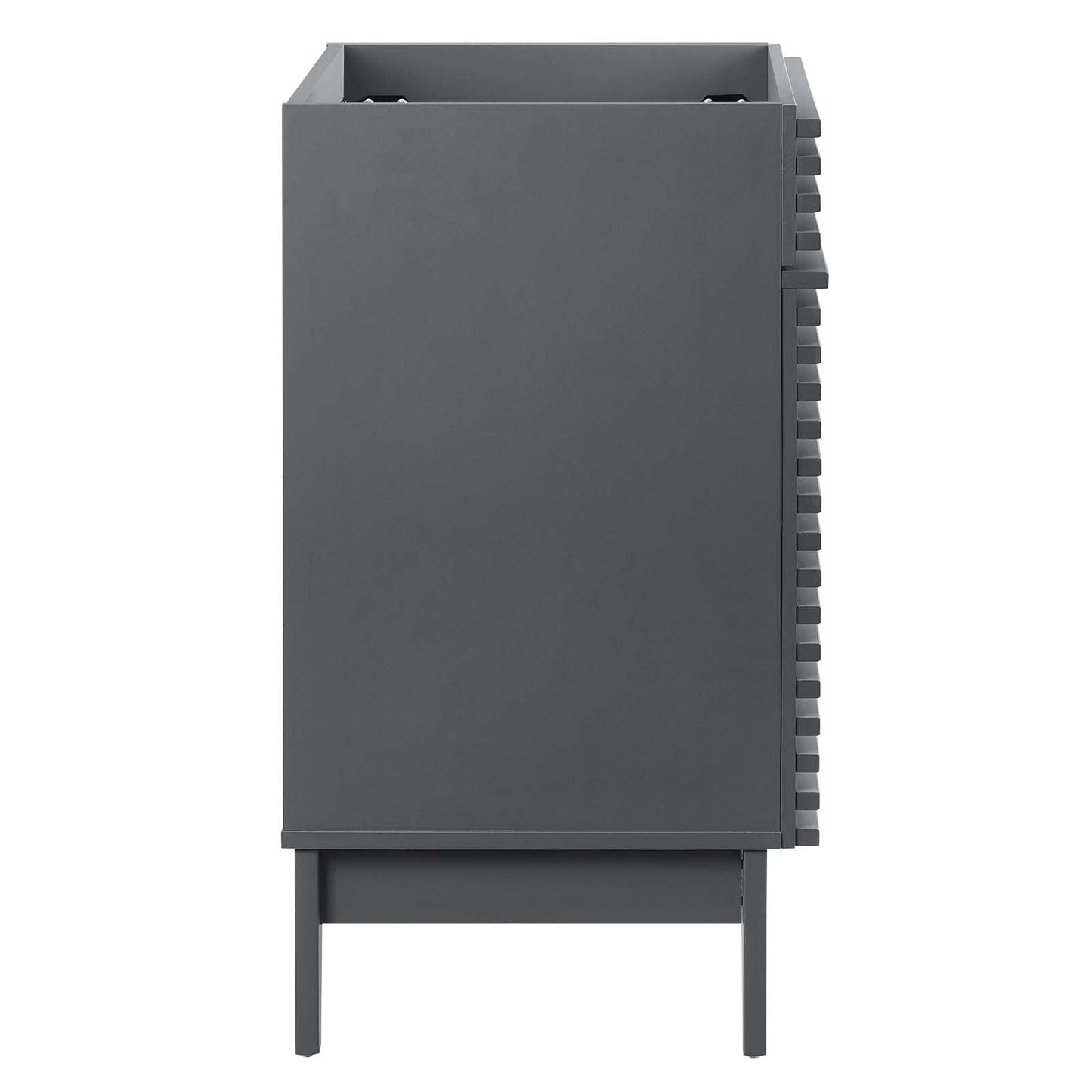 Modway Render 48" Double Sink Bathroom Vanity Cabinet in Walnut White