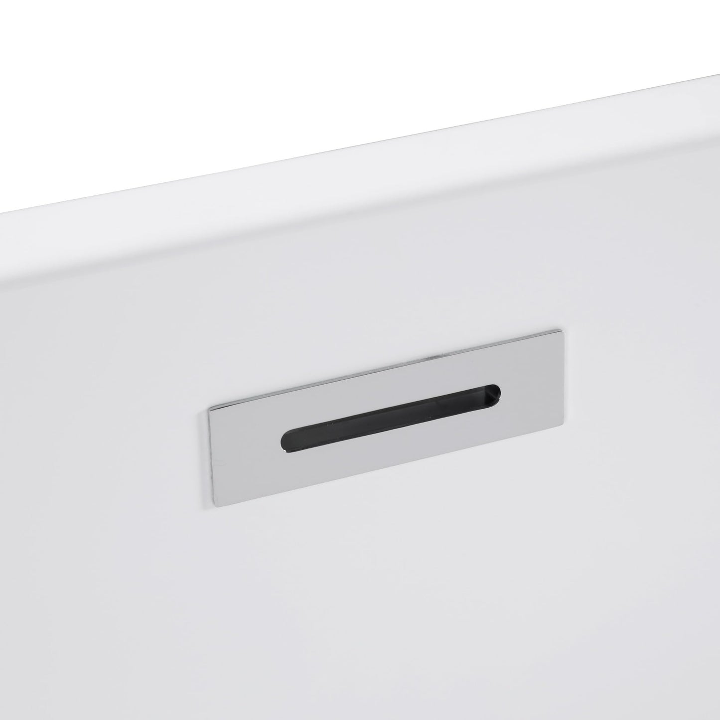 LOVMOR 67" Acrylic Freestanding Soaking Bathtub Soaking Bath Tub with Brushed Nickel Overflow and Pop Up Drain for Bathroom, Double Slipper Tub, Whit