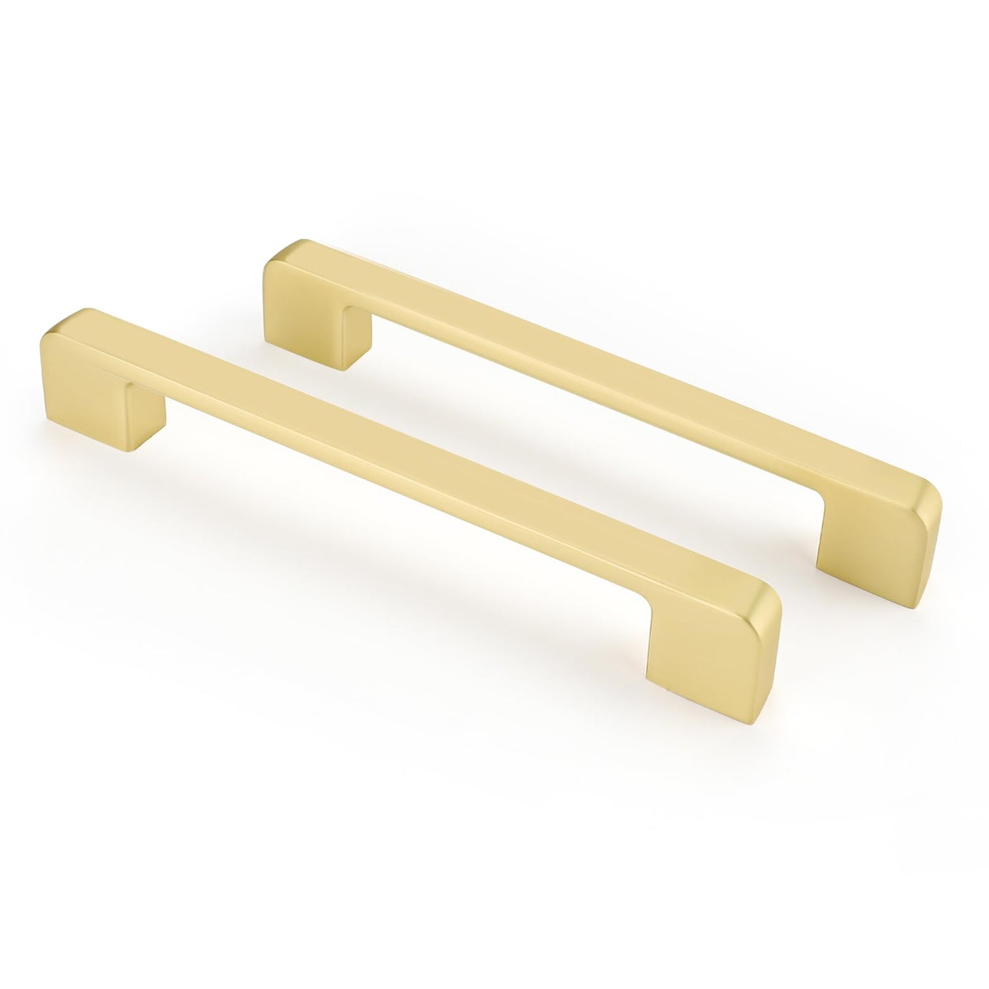 Rergy Champagne Bronze Cabinet Pulls, 10 Pack Champagne Bronze Cabinet Handles, 6.25" Screw Spacing Kitchen Cabinet Handles, 6-1/4inch(160mm) Center to Center Bathroom Cabient Hardware