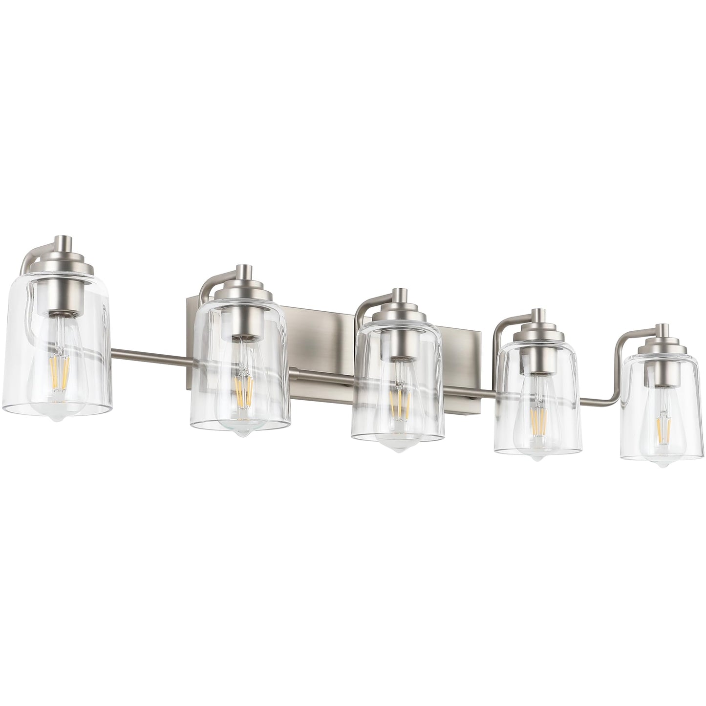 SOLFART Vintage Vanity Lighting Fixtures for Bathroom Black with Bronze Wall Lamp Sconce Black with Bronze 4 lights