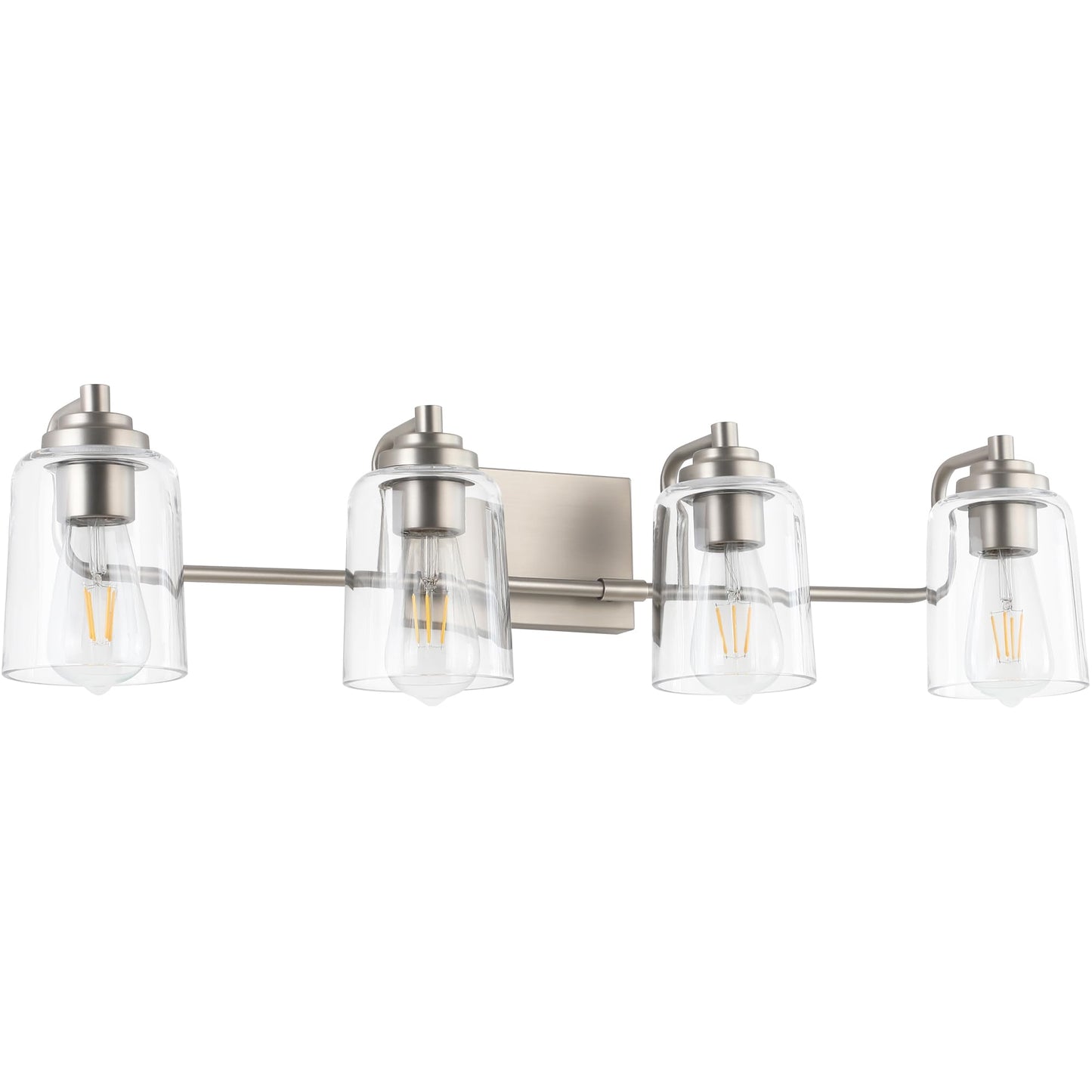 SOLFART Vintage Vanity Lighting Fixtures for Bathroom Black with Bronze Wall Lamp Sconce Black with Bronze 4 lights