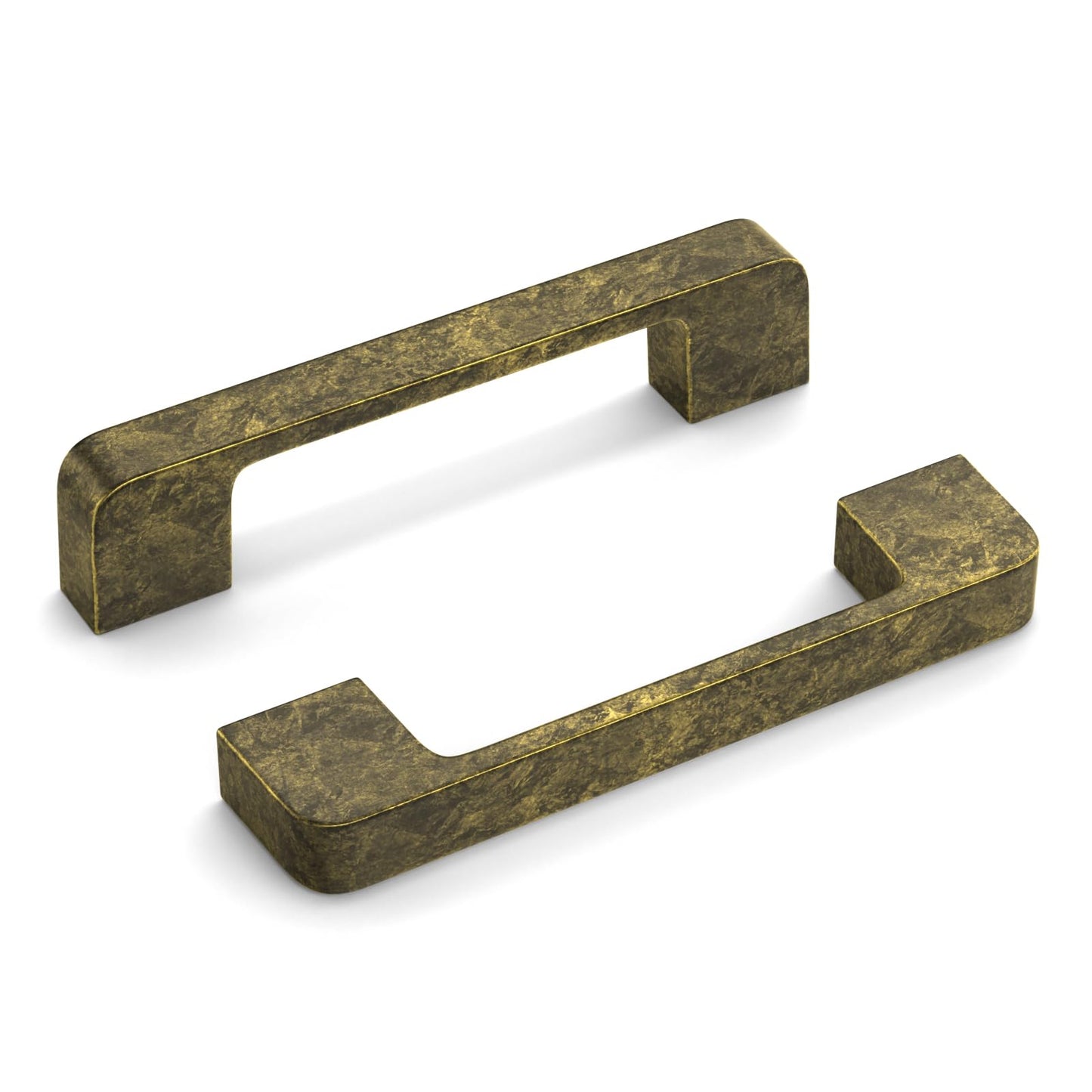 Rergy Champagne Bronze Cabinet Pulls, 10 Pack Champagne Bronze Cabinet Handles, 6.25" Screw Spacing Kitchen Cabinet Handles, 6-1/4inch(160mm) Center to Center Bathroom Cabient Hardware