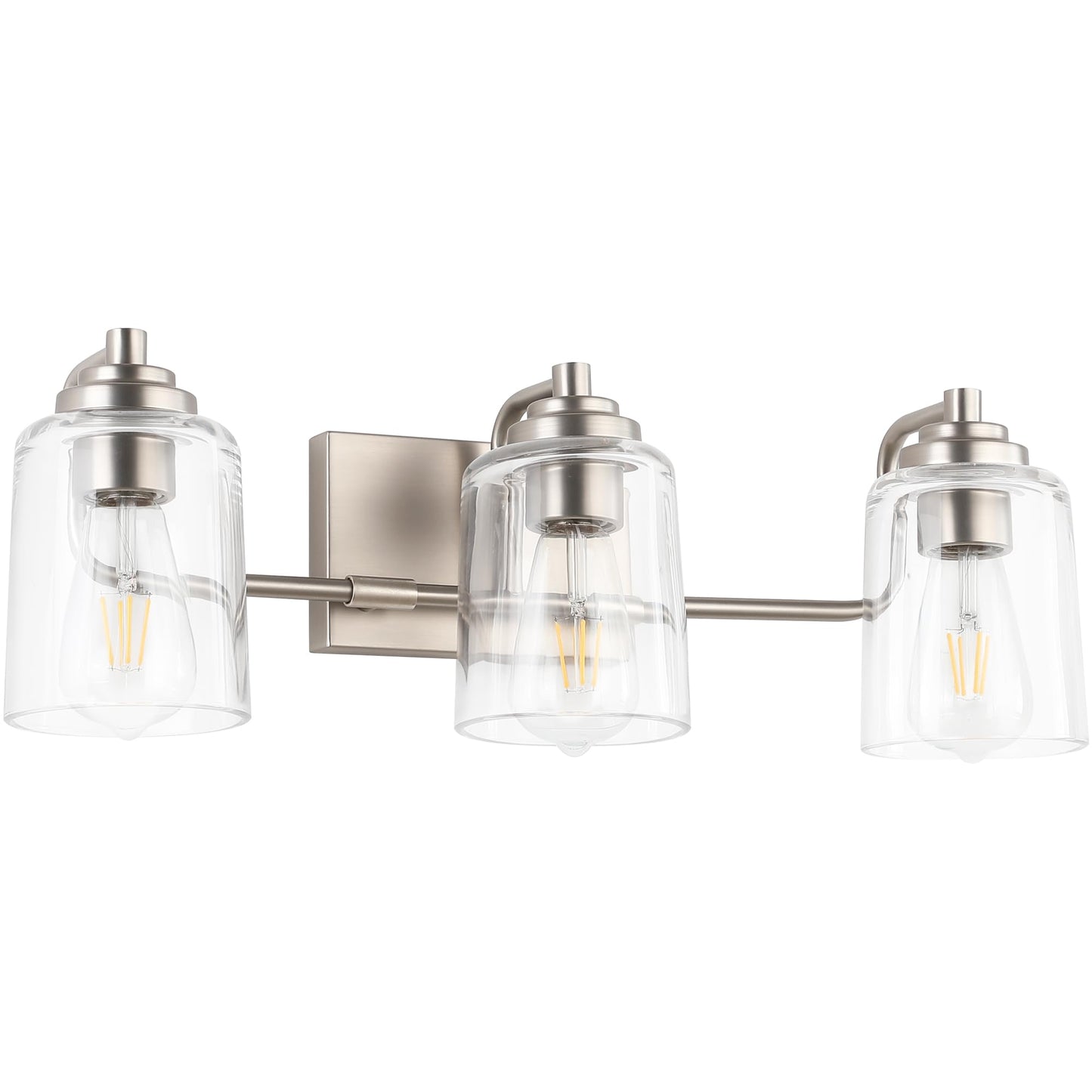 SOLFART Vintage Vanity Lighting Fixtures for Bathroom Black with Bronze Wall Lamp Sconce Black with Bronze 4 lights