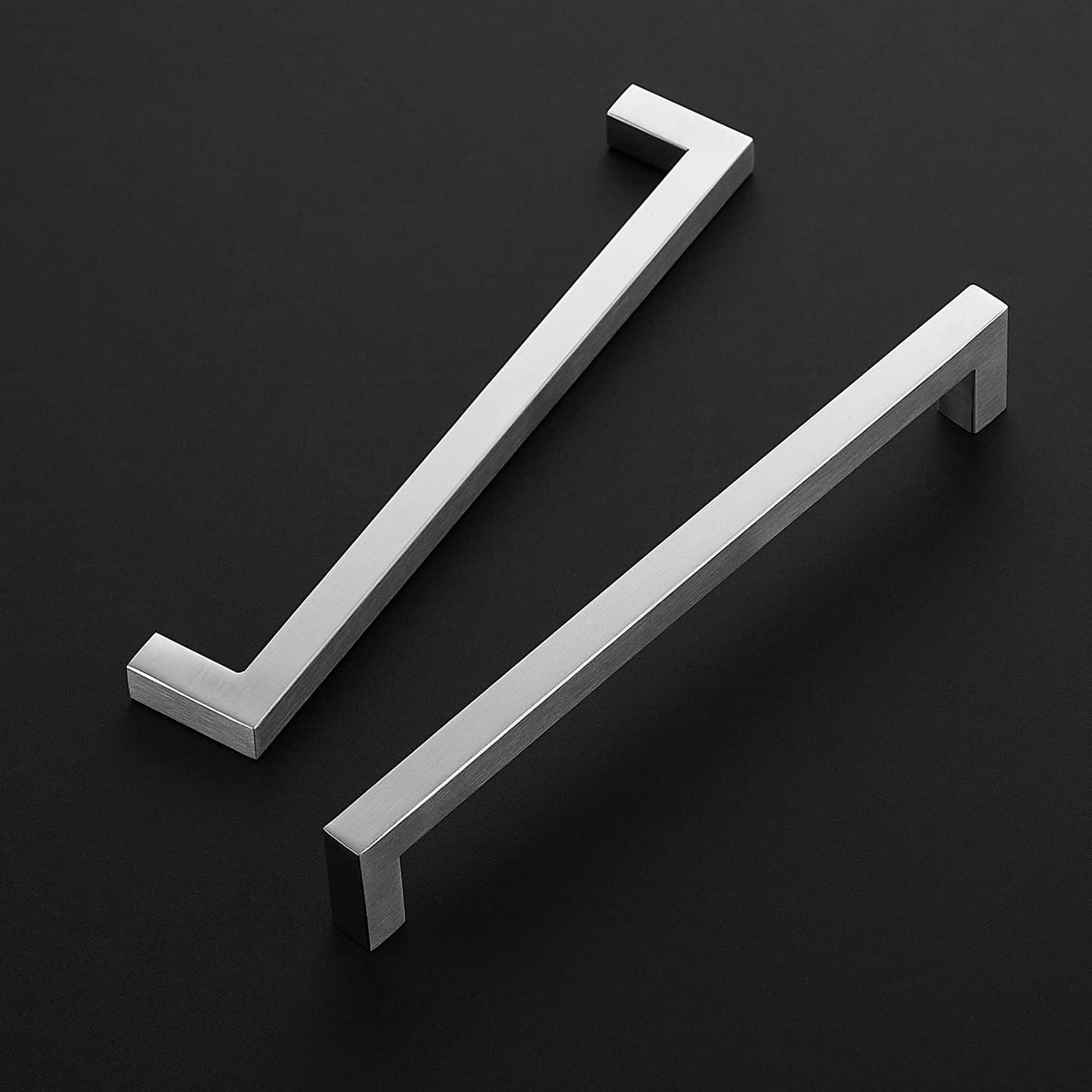 Ravinte 18 Pack 8 Inch Kitchen Square Cabinet Handles Matte Black Cabinet Pulls Black Drawer Pulls Kitchen Cabinet Hardware Kitchen Handles for Cabinets Cupboard Handles Drawer Handles