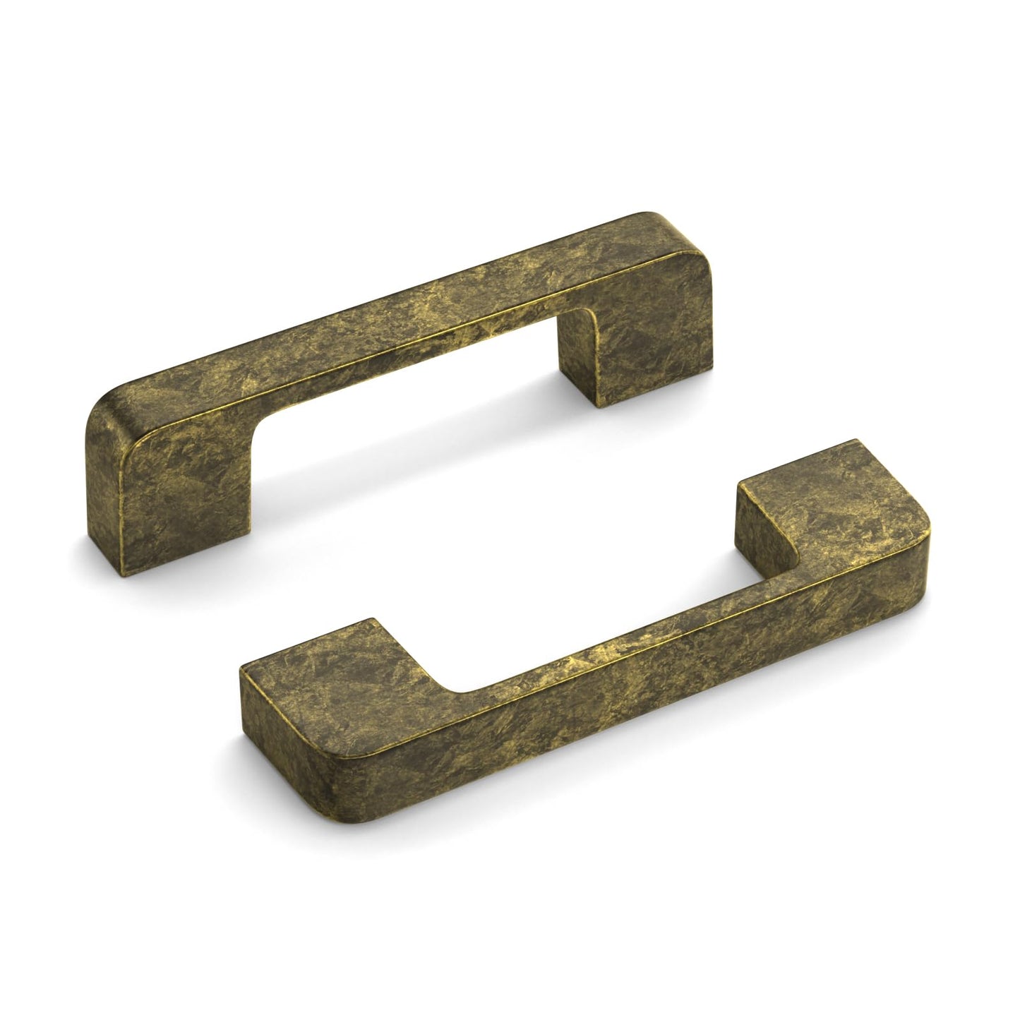 Rergy Champagne Bronze Cabinet Pulls, 10 Pack Champagne Bronze Cabinet Handles, 6.25" Screw Spacing Kitchen Cabinet Handles, 6-1/4inch(160mm) Center to Center Bathroom Cabient Hardware