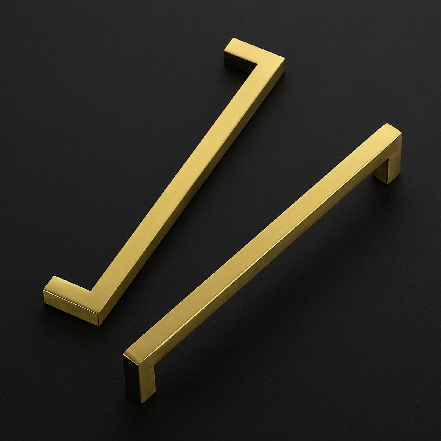 Ravinte 18 Pack 8 Inch Kitchen Square Cabinet Handles Matte Black Cabinet Pulls Black Drawer Pulls Kitchen Cabinet Hardware Kitchen Handles for Cabinets Cupboard Handles Drawer Handles