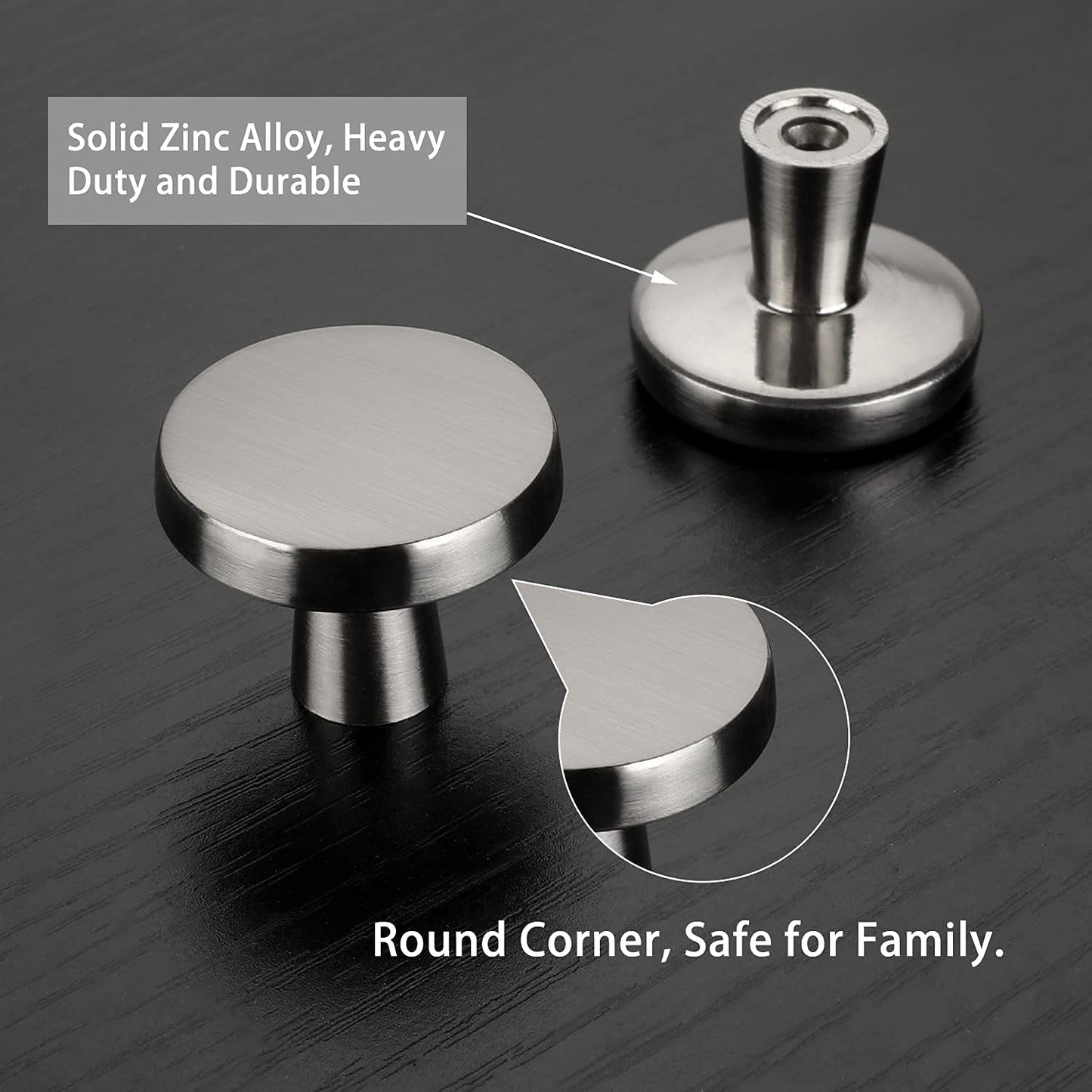 Rergy Champagne Bronze Cabinet Pulls, 10 Pack Champagne Bronze Cabinet Handles, 6.25" Screw Spacing Kitchen Cabinet Handles, 6-1/4inch(160mm) Center to Center Bathroom Cabient Hardware