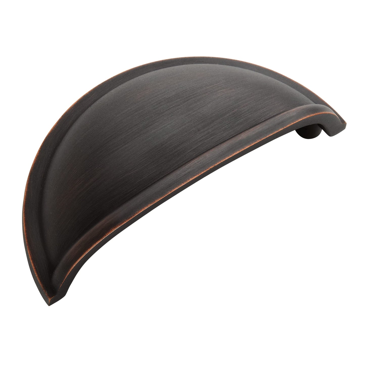 Amerock BP53010CZ Champagne Bronze Cabinet Cup Pull | 3 inch (76mm) Center-to-Center Cabinet Hardware | Cup Pulls | Furniture Hardware | Drawer Pull