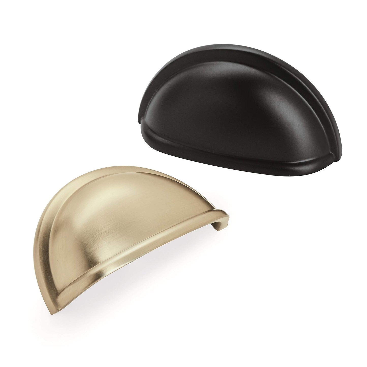 Amerock BP53010CZ Champagne Bronze Cabinet Cup Pull | 3 inch (76mm) Center-to-Center Cabinet Hardware | Cup Pulls | Furniture Hardware | Drawer Pull