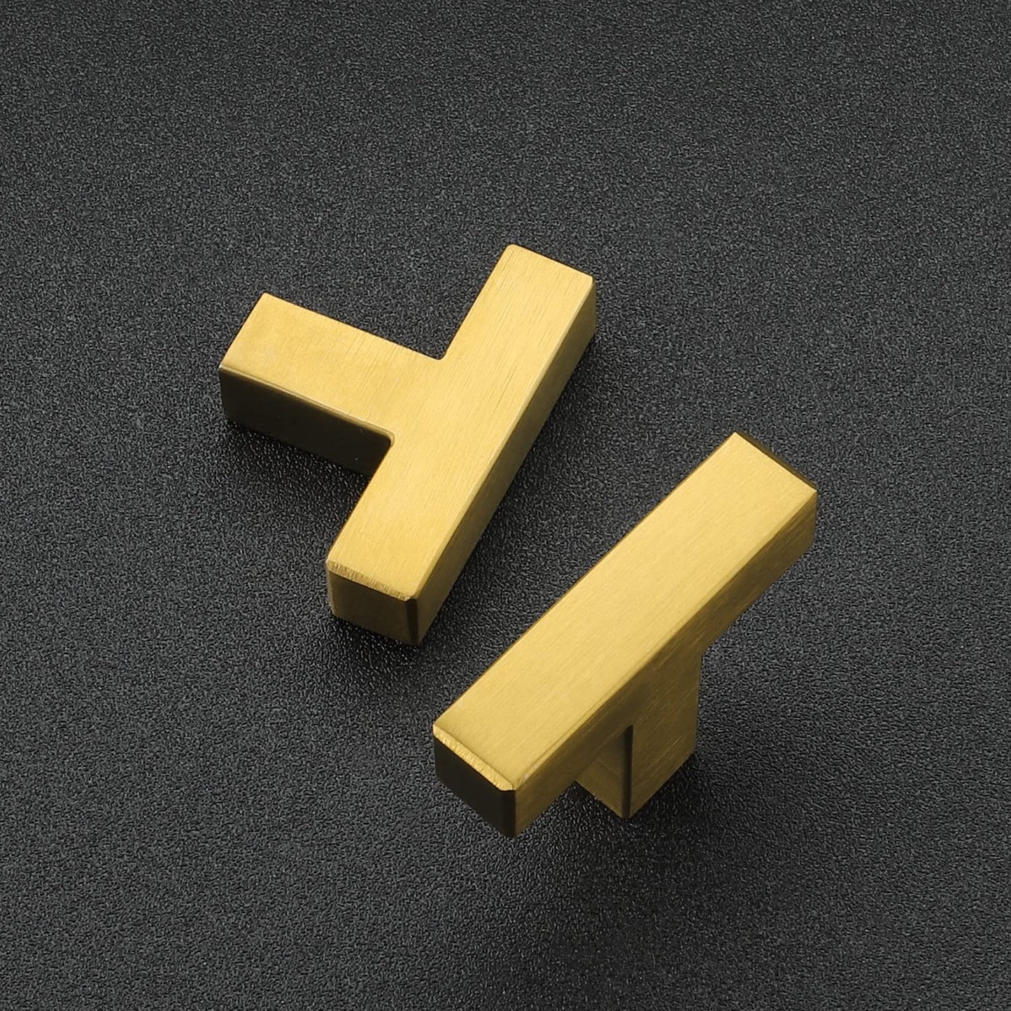 Ravinte 10 Pack Gold Cabinet Pulls 12-3/5 Inch Brushed Brass Kitchen Cabinet Handles Gold Square Kitchen Hardware for Cabinet Gold Kitchen Drawer Pulls Come with Screwdriver