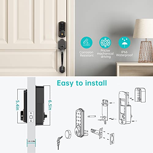 Smart Entry Door Lock with Keypad and APP control