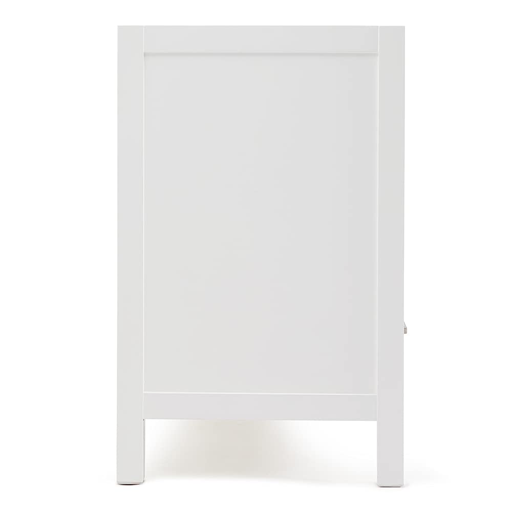 ARIEL 72" Midnight Blue Double Bathroom Vanity Base Cabinet, Double Sink Configuration, 2 Soft Closing Doors, 9 Full Extension Dovetail Drawers, Satin Brass