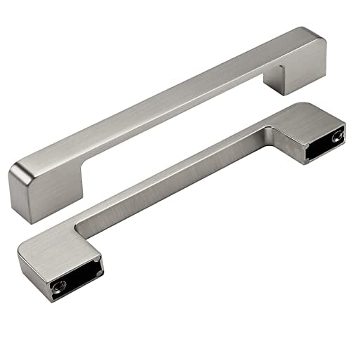 Rergy Champagne Bronze Cabinet Pulls, 10 Pack Champagne Bronze Cabinet Handles, 6.25" Screw Spacing Kitchen Cabinet Handles, 6-1/4inch(160mm) Center to Center Bathroom Cabient Hardware