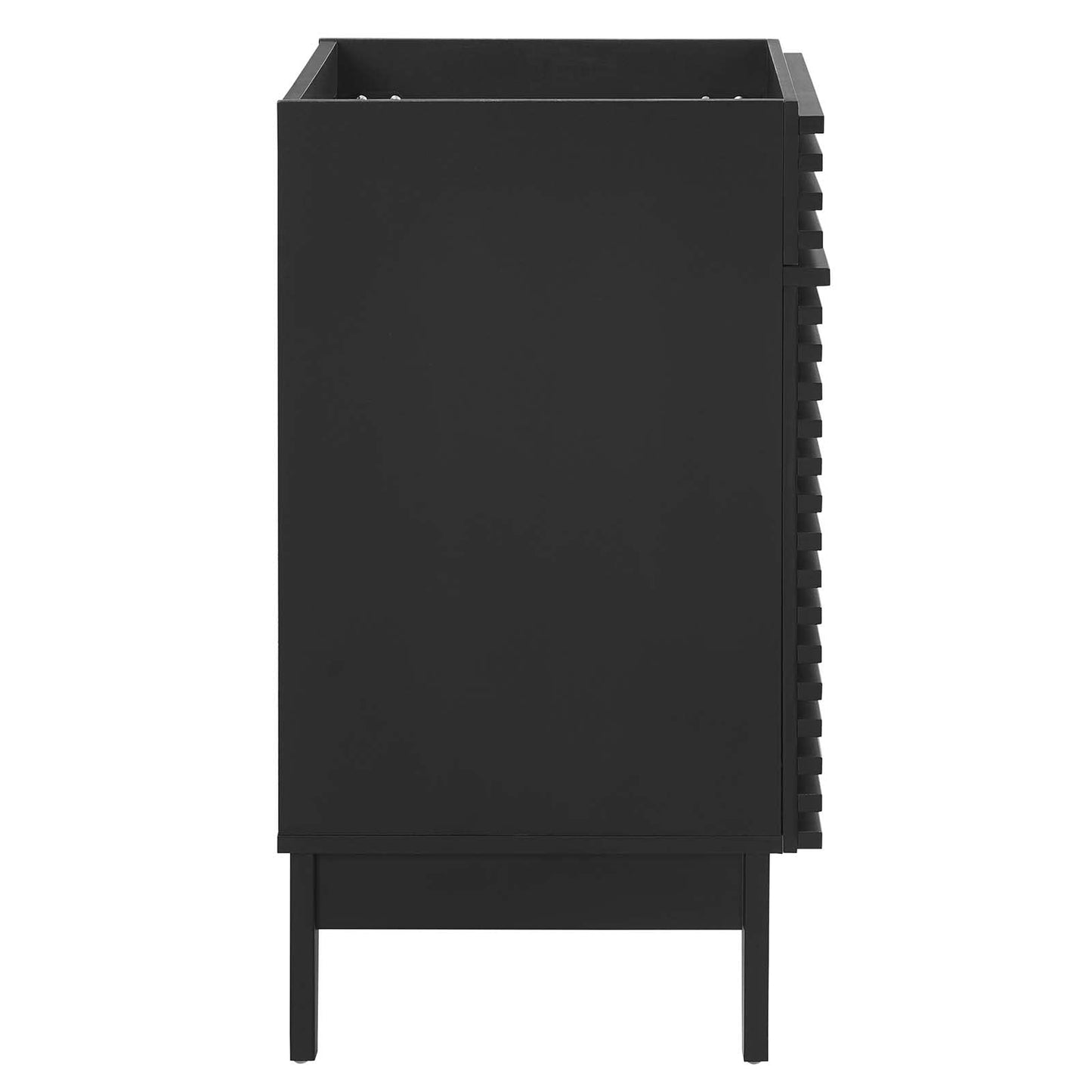 Modway Render 48" Double Sink Bathroom Vanity Cabinet in Walnut White