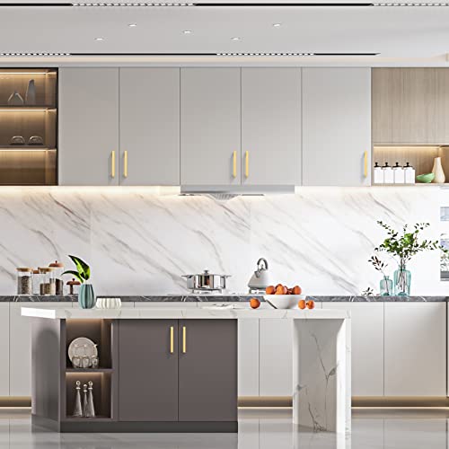 10 Pack 5''(128mm) Matte Black Cabinet Pulls Kitchen Stainless Steel Cabinet Handles Square Cabinet Hardware for Cupboard Drawer Pulls