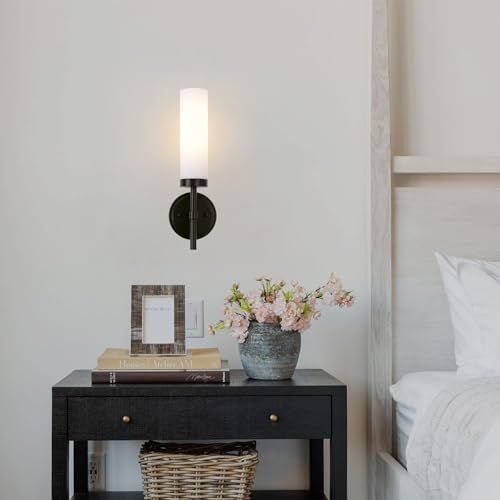 Gold Wall Sconces Set of 2, Modern Bathroom Sconces Wall Lighting Vanity Light Fixtures with Clear Glass, Brushed Brass Wall Mount Lights for Living Room Corridor Mirror Bedroom Stairs