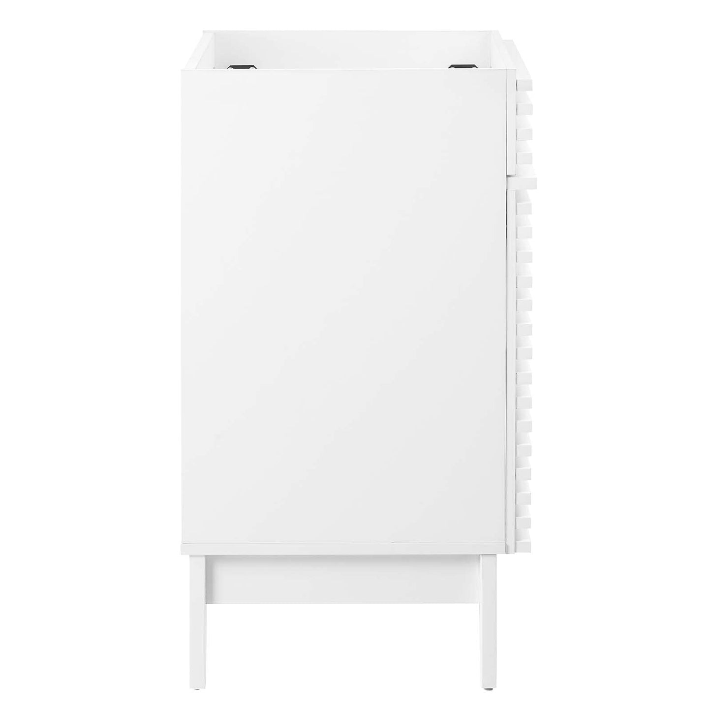 Modway Render 48" Double Sink Bathroom Vanity Cabinet in Walnut White