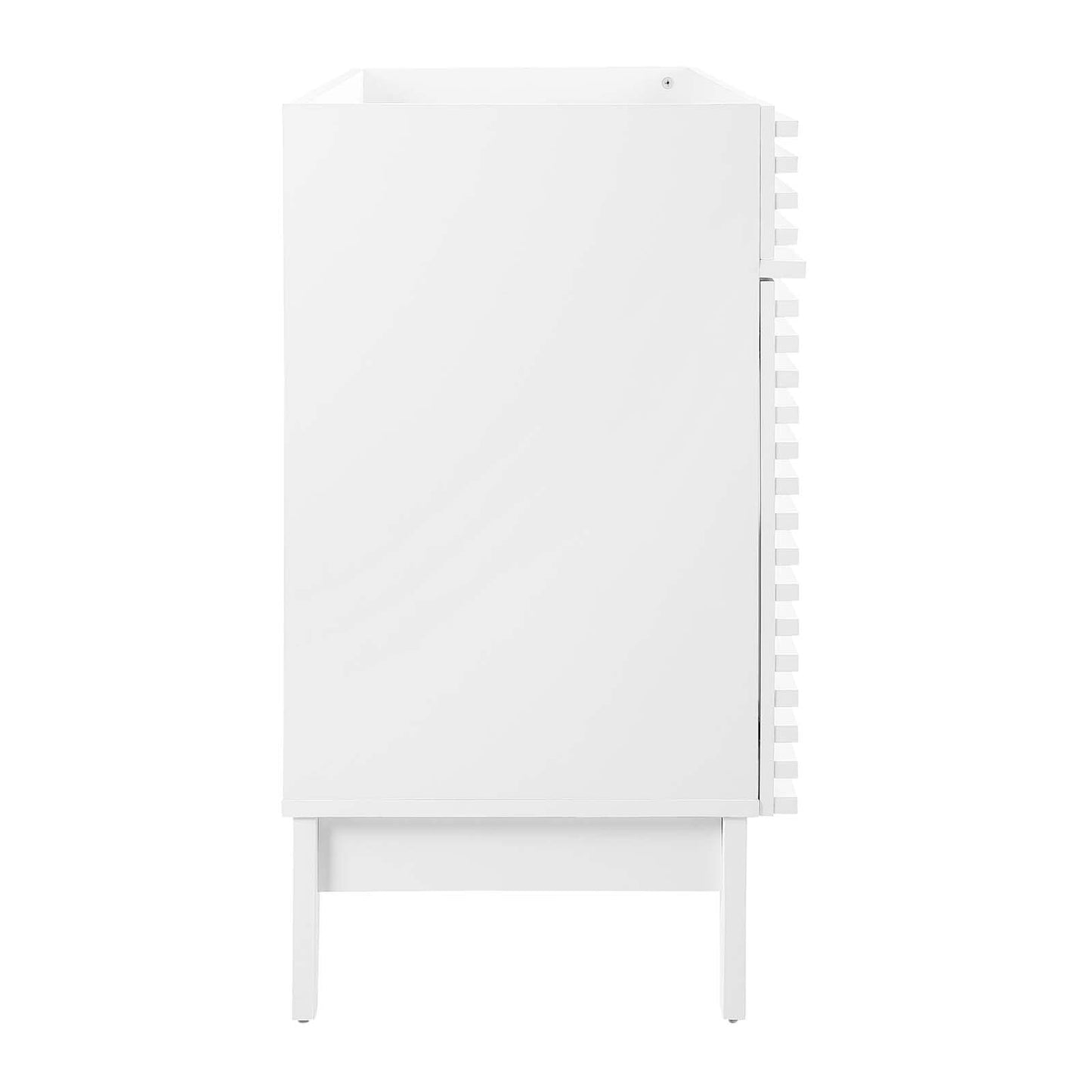Modway Render 48" Double Sink Bathroom Vanity Cabinet in Walnut White