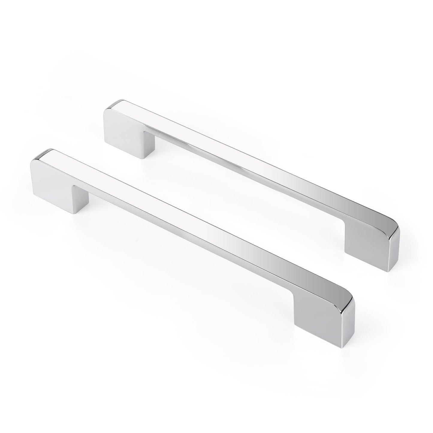 Rergy Champagne Bronze Cabinet Pulls, 10 Pack Champagne Bronze Cabinet Handles, 6.25" Screw Spacing Kitchen Cabinet Handles, 6-1/4inch(160mm) Center to Center Bathroom Cabient Hardware