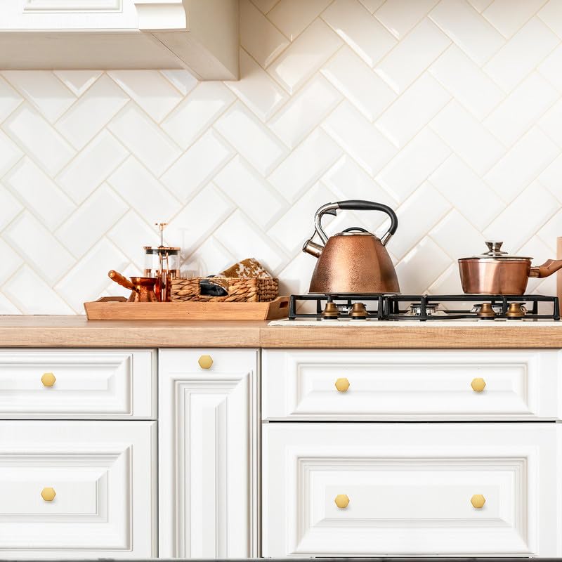 Ravinte 30 Pack Solid Knobs Kitchen Cabinet Knobs Round Knobs Dresser Drawer Knobs Gold Cabinet Hardware Round Cabinet Door Knobs Drawer Knobs Brushed Brass Drawer Pulls