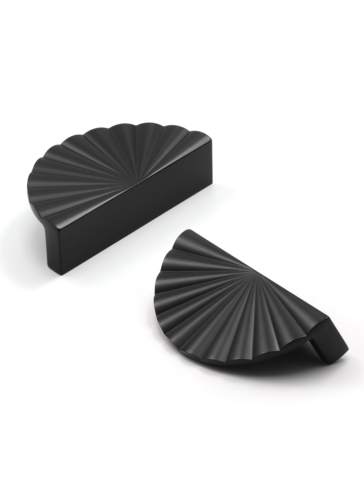 5 Pack Brushed Gold Cabinet Pulls 3" Hole Center Cup Flat Brass Drawer Pulls Kitchen Cupboard Bathroom Dresser Cabinet Hardware Handles Zinc Alloy