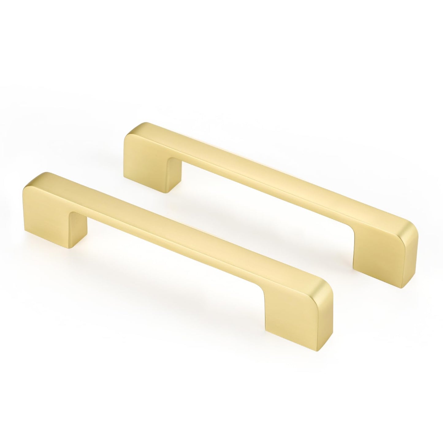 Rergy Champagne Bronze Cabinet Pulls, 10 Pack Champagne Bronze Cabinet Handles, 6.25" Screw Spacing Kitchen Cabinet Handles, 6-1/4inch(160mm) Center to Center Bathroom Cabient Hardware