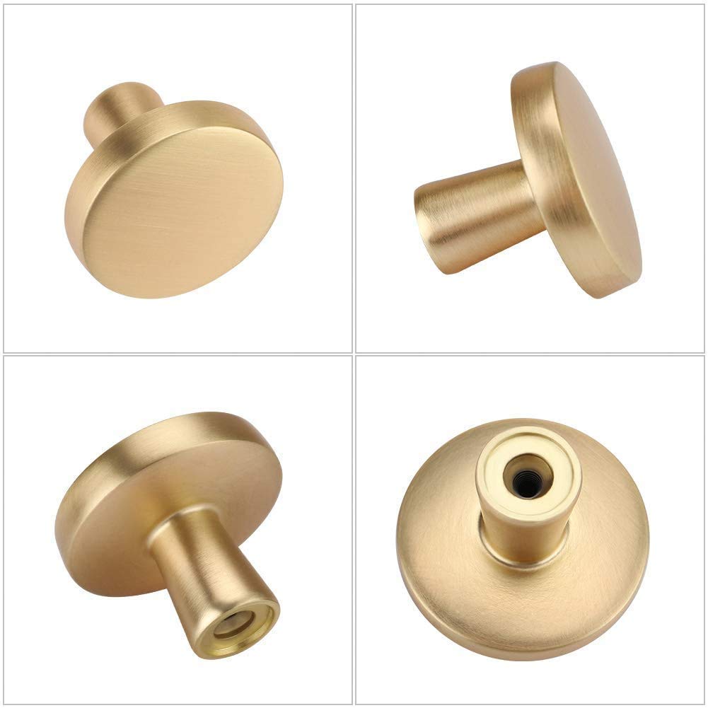 Rergy Champagne Bronze Cabinet Pulls, 10 Pack Champagne Bronze Cabinet Handles, 6.25" Screw Spacing Kitchen Cabinet Handles, 6-1/4inch(160mm) Center to Center Bathroom Cabient Hardware