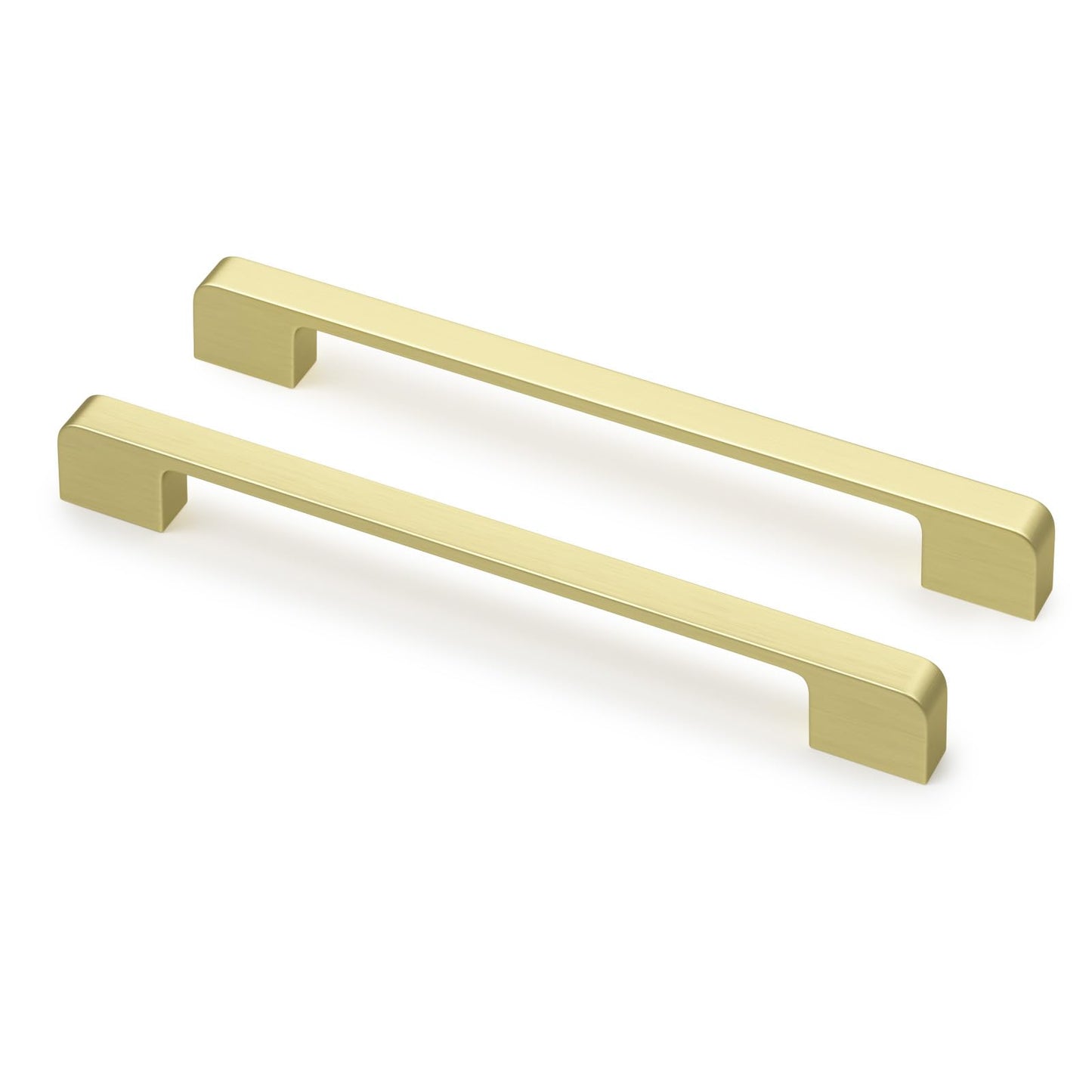 Rergy Champagne Bronze Cabinet Pulls, 10 Pack Champagne Bronze Cabinet Handles, 6.25" Screw Spacing Kitchen Cabinet Handles, 6-1/4inch(160mm) Center to Center Bathroom Cabient Hardware