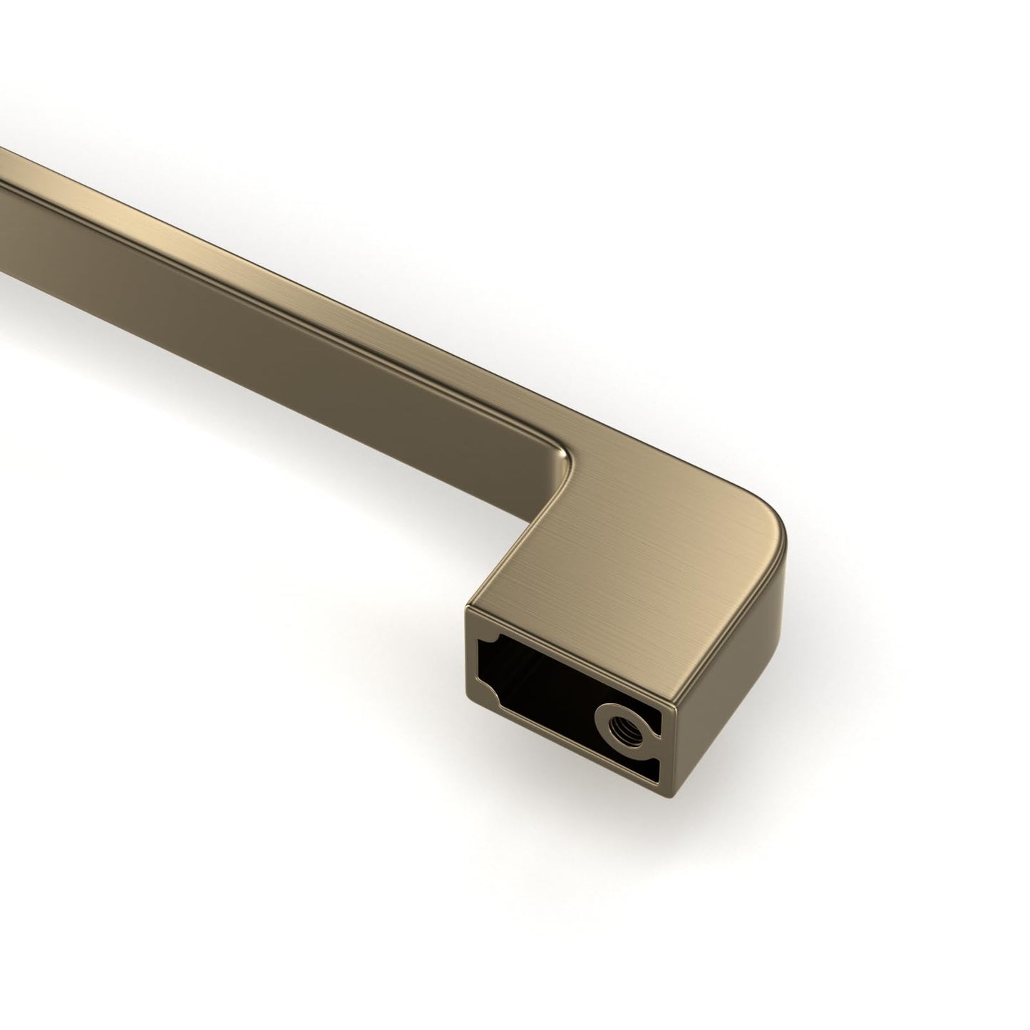 Rergy Champagne Bronze Cabinet Pulls, 10 Pack Champagne Bronze Cabinet Handles, 6.25" Screw Spacing Kitchen Cabinet Handles, 6-1/4inch(160mm) Center to Center Bathroom Cabient Hardware