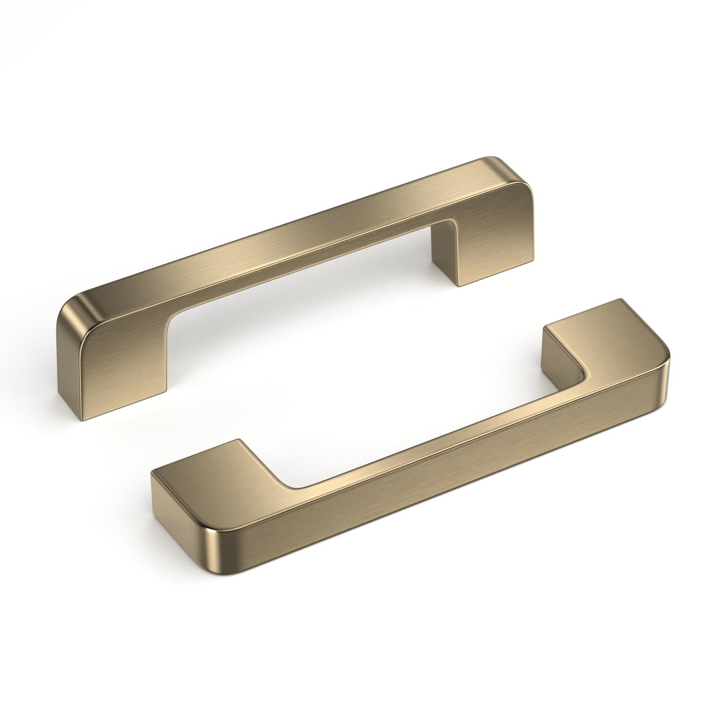 Rergy Champagne Bronze Cabinet Pulls, 10 Pack Champagne Bronze Cabinet Handles, 6.25" Screw Spacing Kitchen Cabinet Handles, 6-1/4inch(160mm) Center to Center Bathroom Cabient Hardware