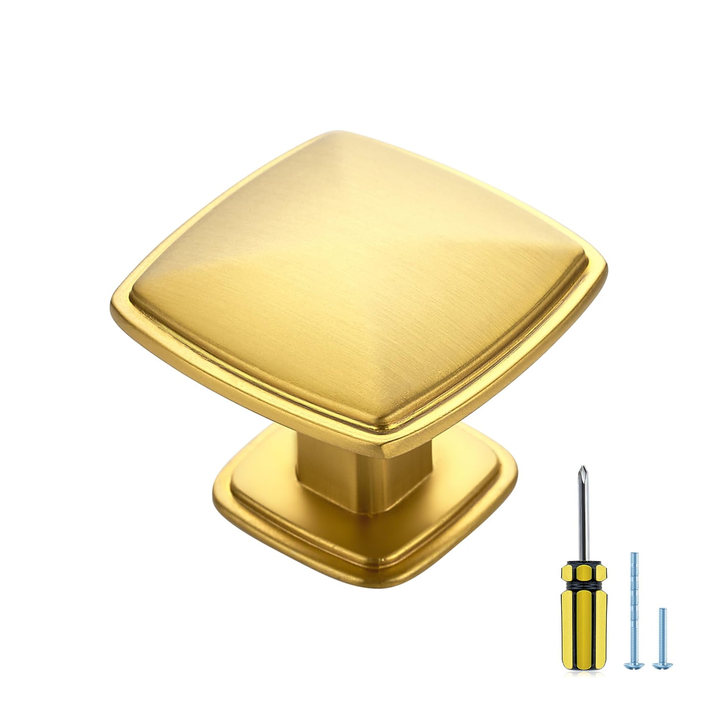 Ravinte 30 Pack Solid Knobs Kitchen Cabinet Knobs Round Knobs Dresser Drawer Knobs Gold Cabinet Hardware Round Cabinet Door Knobs Drawer Knobs Brushed Brass Drawer Pulls