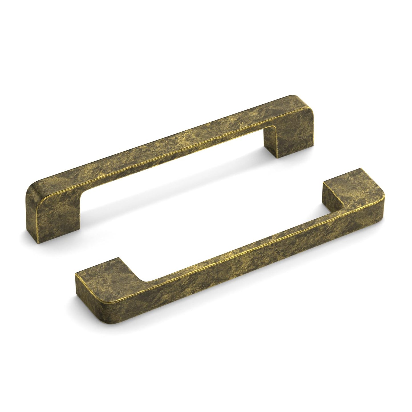 Rergy Champagne Bronze Cabinet Pulls, 10 Pack Champagne Bronze Cabinet Handles, 6.25" Screw Spacing Kitchen Cabinet Handles, 6-1/4inch(160mm) Center to Center Bathroom Cabient Hardware
