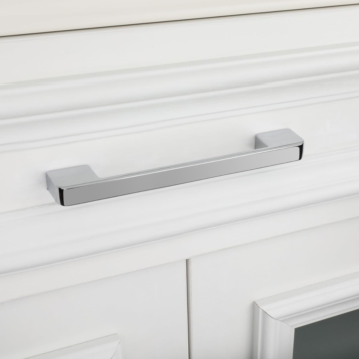 Rergy Champagne Bronze Cabinet Pulls, 10 Pack Champagne Bronze Cabinet Handles, 6.25" Screw Spacing Kitchen Cabinet Handles, 6-1/4inch(160mm) Center to Center Bathroom Cabient Hardware