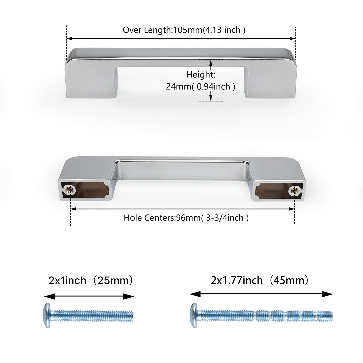 Rergy Champagne Bronze Cabinet Pulls, 10 Pack Champagne Bronze Cabinet Handles, 6.25" Screw Spacing Kitchen Cabinet Handles, 6-1/4inch(160mm) Center to Center Bathroom Cabient Hardware