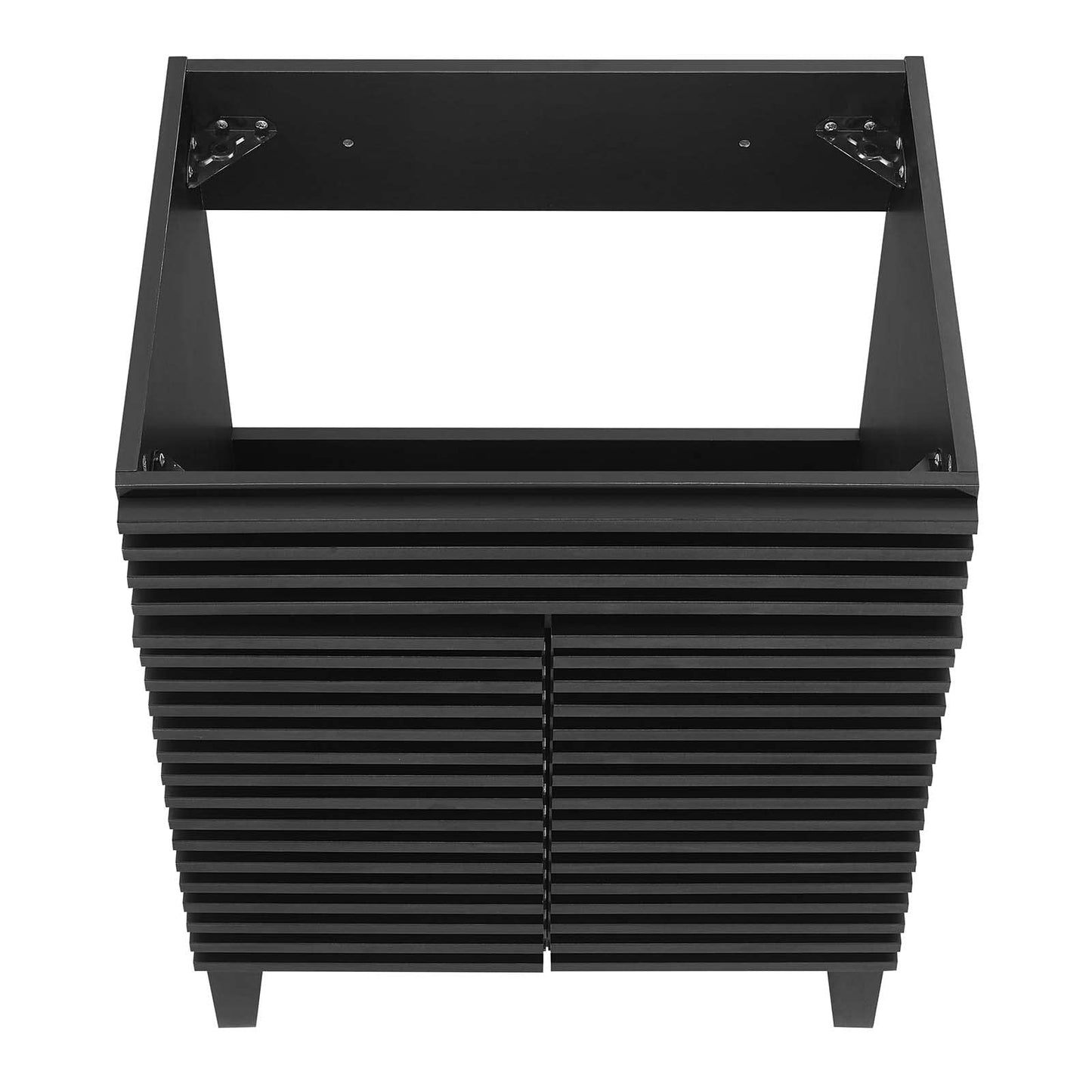 Modway Render 48" Double Sink Bathroom Vanity Cabinet in Walnut White