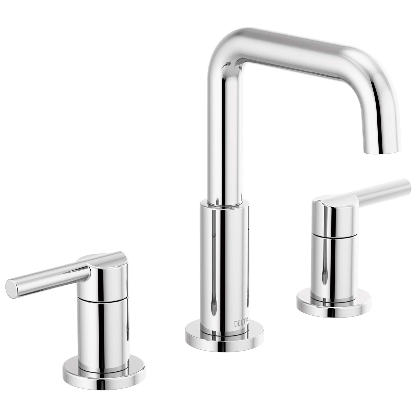 Delta Faucet Nicoli Widespread Bathroom Faucet 3 Hole, Gold Bathroom Faucet, 2 Handle Bathroom Faucet, Bathroom Sink Faucet Drain Assembly, Champagne Bronze 35849LF-CZ