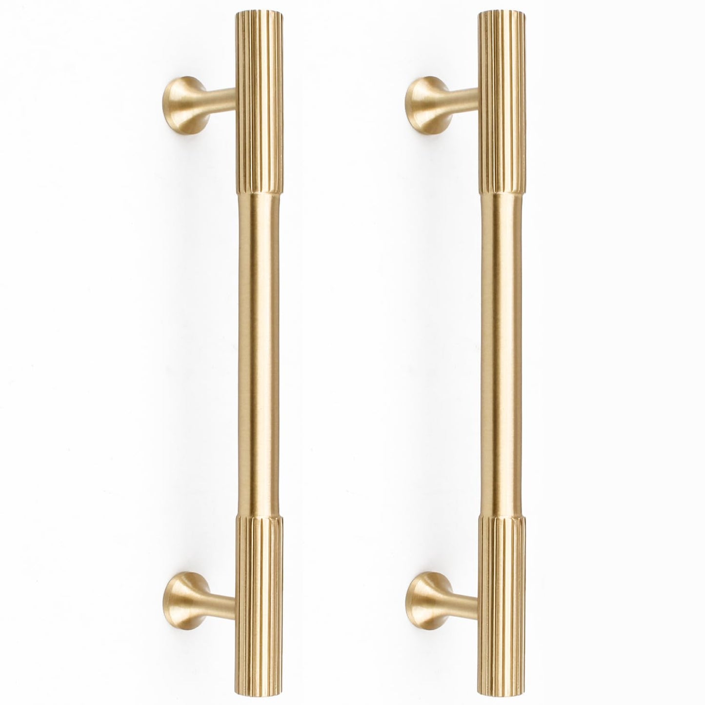 RZDEAL 4pcs Solid Brass Cabinet Knobs Pulls Cabinet Drawer Dresser Gold Knobs Modern Handles Knobs(1"x1"/25mmx25mm),Brushed Brass Finish