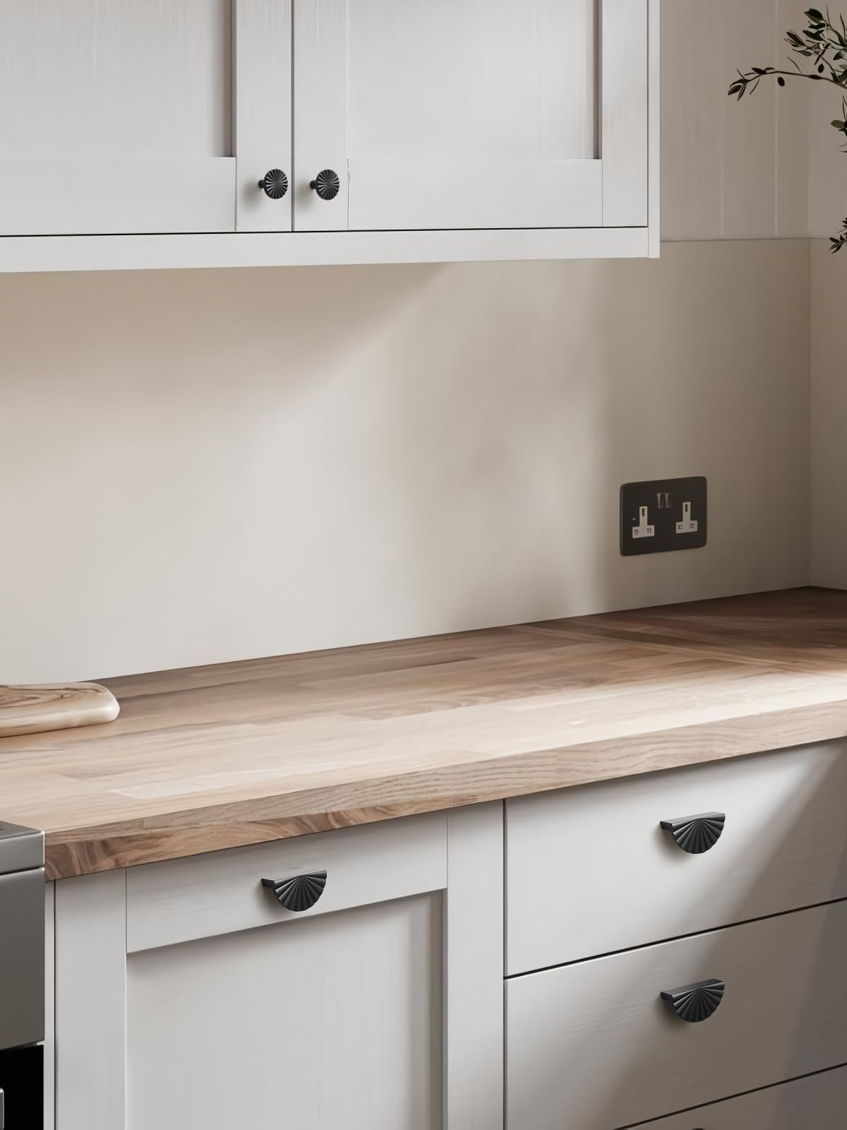 5 Pack Brushed Gold Cabinet Pulls 3" Hole Center Cup Flat Brass Drawer Pulls Kitchen Cupboard Bathroom Dresser Cabinet Hardware Handles Zinc Alloy