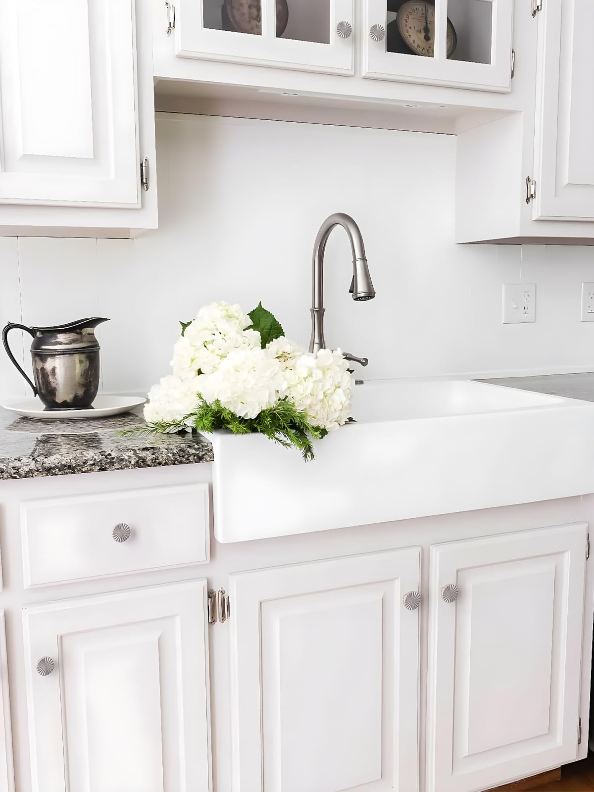 5 Pack Brushed Gold Cabinet Pulls 3" Hole Center Cup Flat Brass Drawer Pulls Kitchen Cupboard Bathroom Dresser Cabinet Hardware Handles Zinc Alloy