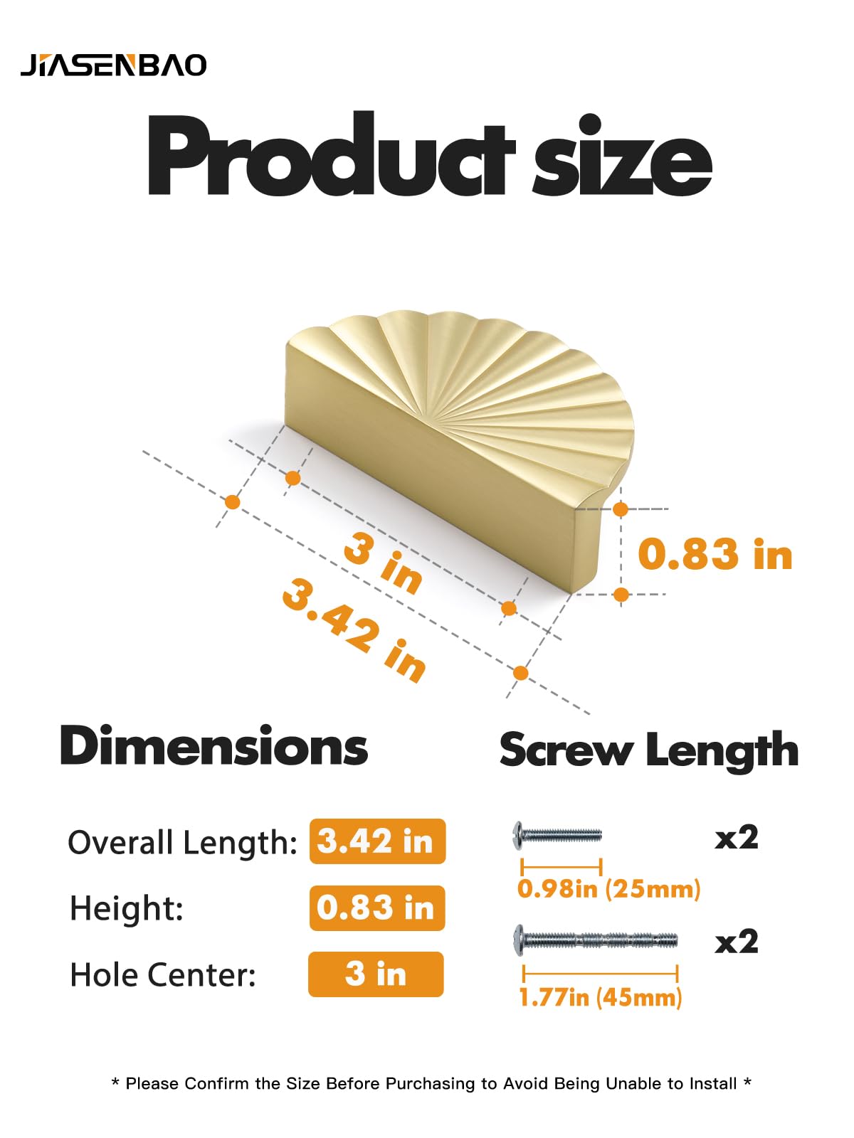 5 Pack Brushed Gold Cabinet Pulls 3" Hole Center Cup Flat Brass Drawer Pulls Kitchen Cupboard Bathroom Dresser Cabinet Hardware Handles Zinc Alloy