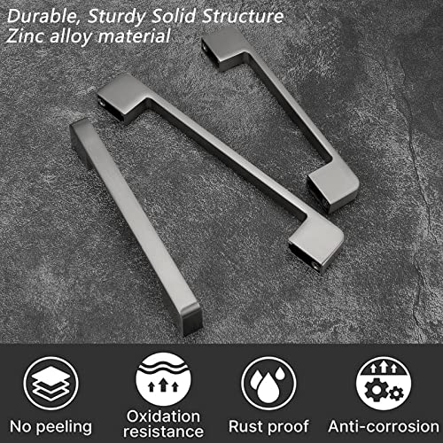Rergy Champagne Bronze Cabinet Pulls, 10 Pack Champagne Bronze Cabinet Handles, 6.25" Screw Spacing Kitchen Cabinet Handles, 6-1/4inch(160mm) Center to Center Bathroom Cabient Hardware
