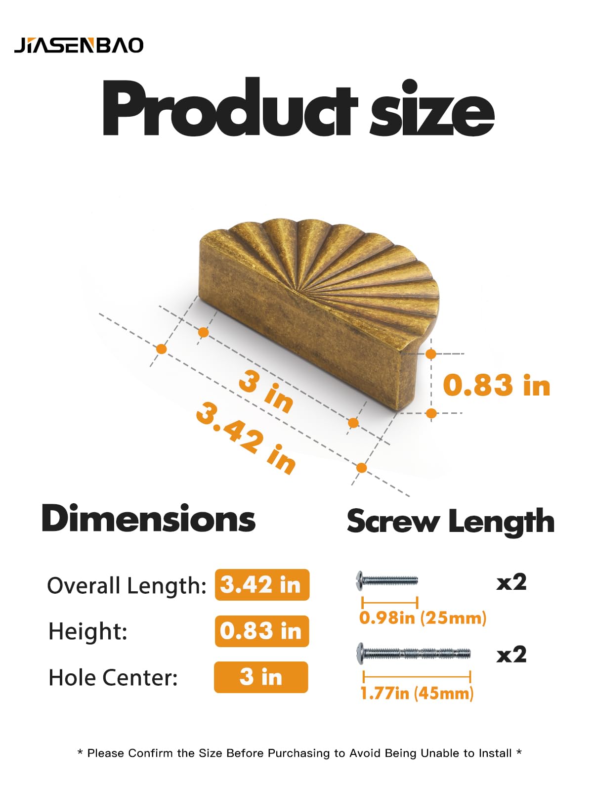 5 Pack Brushed Gold Cabinet Pulls 3" Hole Center Cup Flat Brass Drawer Pulls Kitchen Cupboard Bathroom Dresser Cabinet Hardware Handles Zinc Alloy