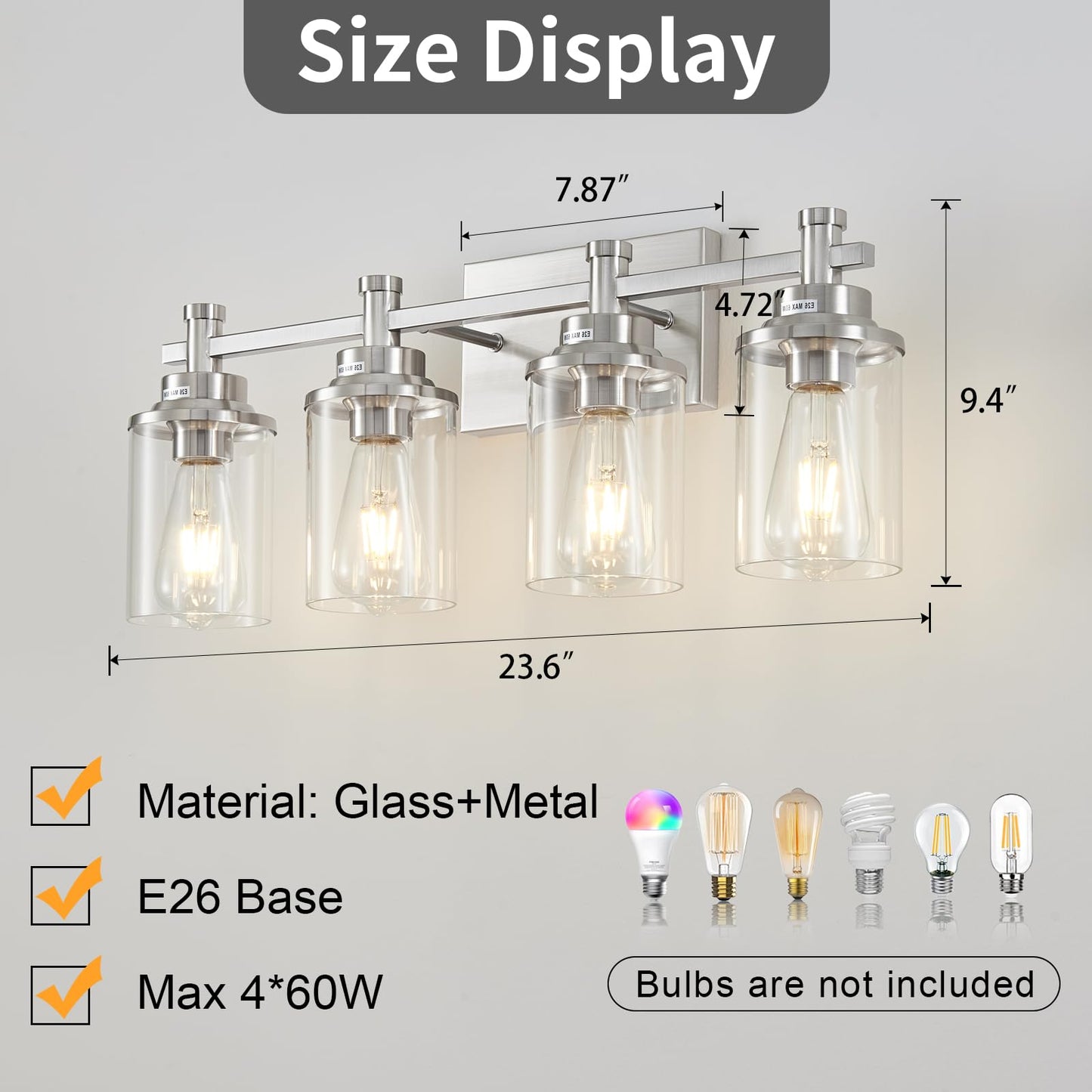 3 Light Bathroom Light Fixtures, Black and Brushed Gold Vanity Light Fixture Over Mirror, Modern Wall Sconces Lighting Wall Lamp for Bathroom, Bedroom, Hallway with Clear Glass Shade