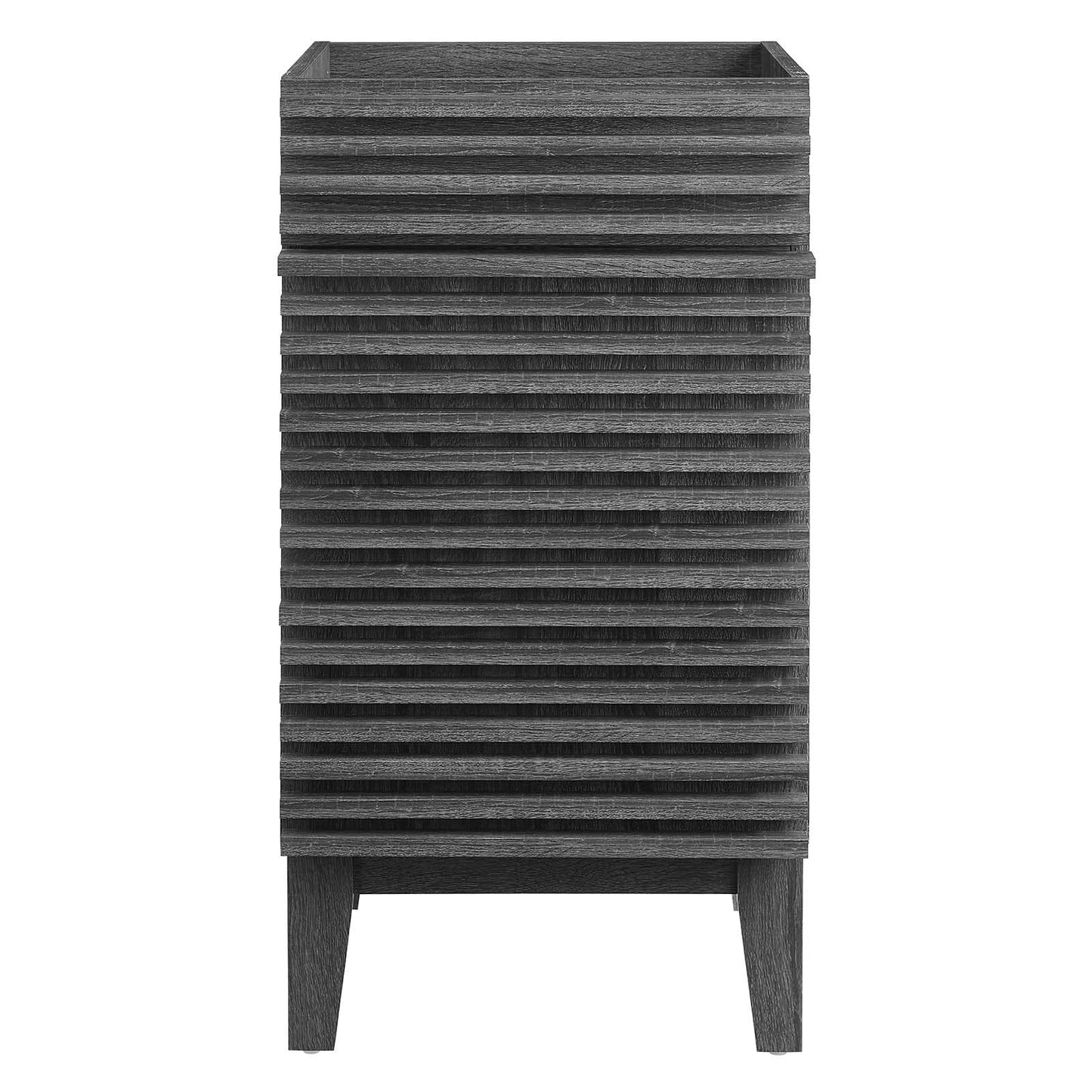 Modway Render 48" Double Sink Bathroom Vanity Cabinet in Walnut White