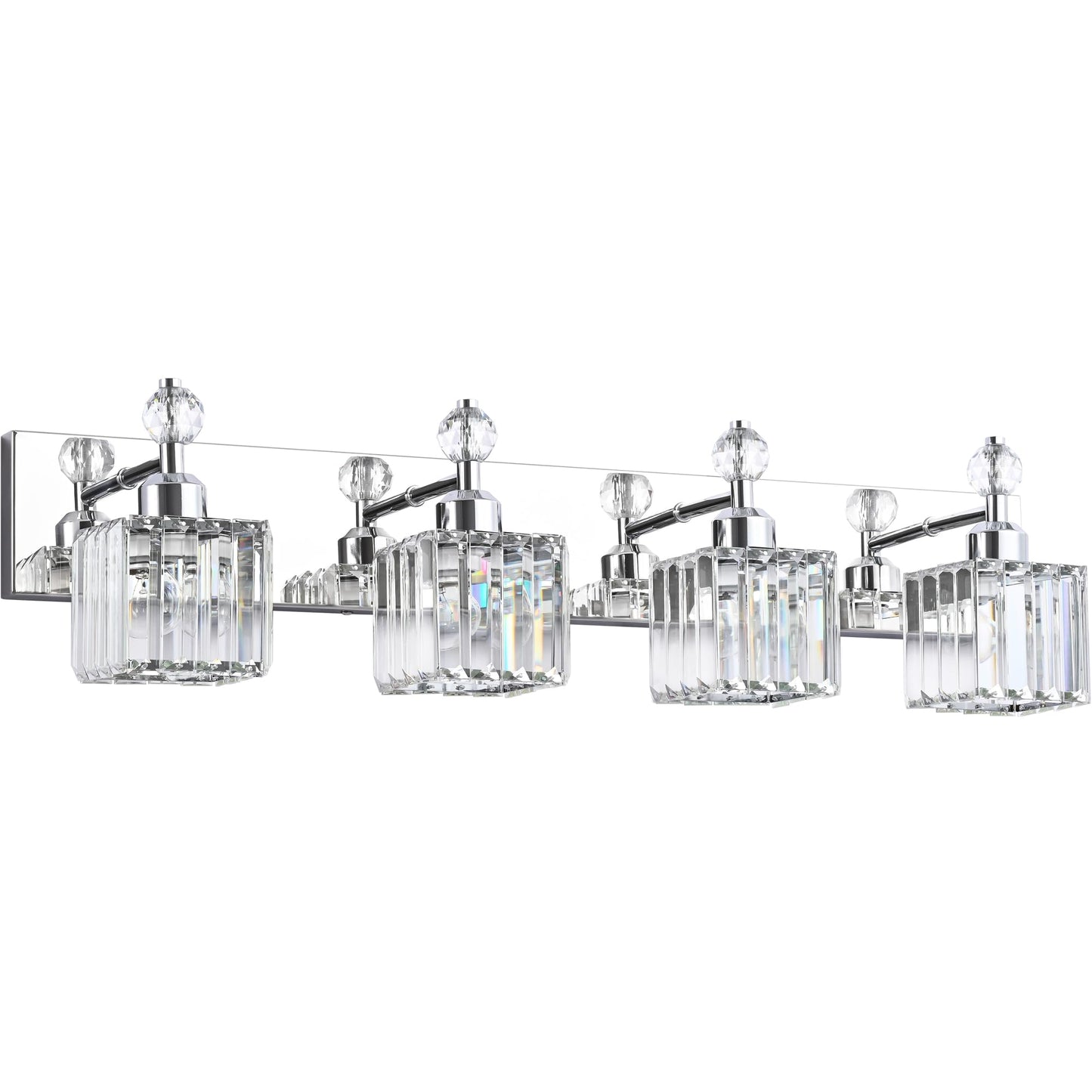 PRESDE Black Gold Crystal Bathroom Vanity Lights Fixtures Over Mirror Modern 3 Light Bath Wall Lighting